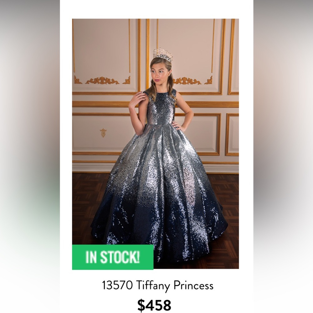 Tiffany princess pageant dress, size 8